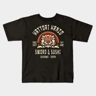 Hattori Hanzo Sword And Sushi Kids T-Shirt